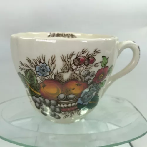 Spode Copeland Reynolds England Coffee Mug "Fruits and Flowers" Vintage Cup C35