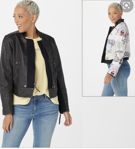 Moto Jacket Black Sz 18W $470 Nwot | eBay