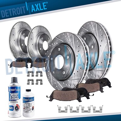 10.9'' Front and 11.26'' SOLID Rear Disc Rotor Brake Pad for 2013-2015 Subaru BRZ