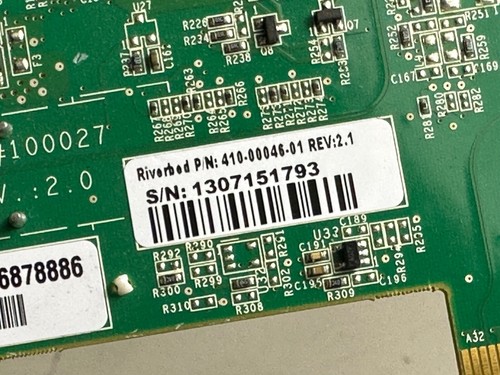 Riverbed Steelhead NIC-005-4LX, 4-Port 1GB, LX Single Mode 410-00046-01 Rev 2.1 - Picture 3 of 3