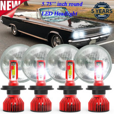 4pcs 5.75 5-34 Inch Led Headlights Hilo Beam Fit Dodge Coronet 1969 73 71 69