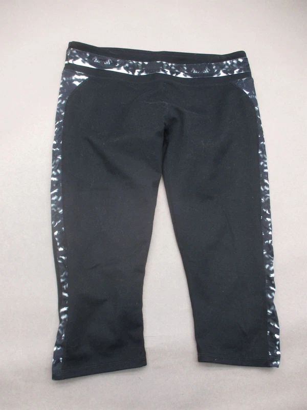 fabletics mid rise stretch pull on athletic training capri