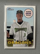 HUNTER GREENE 2018 Topps Heritage Minors Baseball MILB #25 Dragons Reds