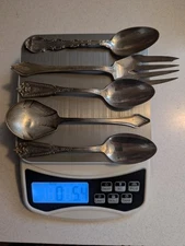 5.4 Grams .925 STERLING SILVER FLATWARE As Pictured AS IS  Show Age Usage & Wear
