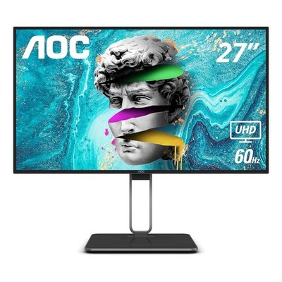 AOC U27U2DP 27'' 4K Frameless Monitor UHD 3840 x 2160  Height Adjustable Stand