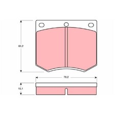 TRW Bremsbelagsatz Bremsklötze vorne GBP216 1576833 1591099 1576836 | 150219