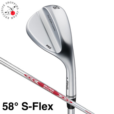 Ping Glide Forged Pro S Grind Wedge 58° S-Flex N.S.PRO MODUS3 TOUR 115 Steel Men