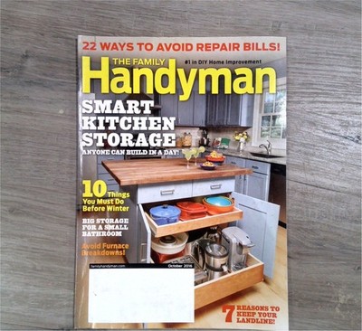 The Family Handyman Magazine October 2016 Smart Kitchen Storage DIY