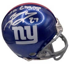 BRANDON JACOBS SIGNED AUTOGRAPHED NEW YORK GIANTS MINI HELMET PSA/DNA