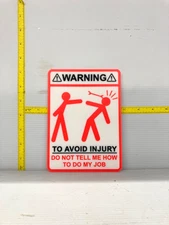 Funny Novelty Place Signs, Avoid Injury