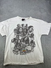 Zion Rootswear Bob Marley Graphic Collage T-Shirt Size L
