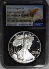 2021-W TYPE-2 NGC PF70 ULTRA CAMEO AMERICAN SILVER EAGLE -WG2
