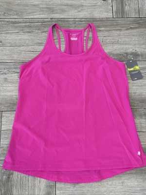 Large Tek Gear Hot Pink Tank Top Drytek Performance Sleeveless Shirt