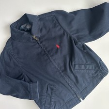 Polo Ralph Lauren Harrington Jacket Boys 2/2T Toddler Blue Full Zip Pony
