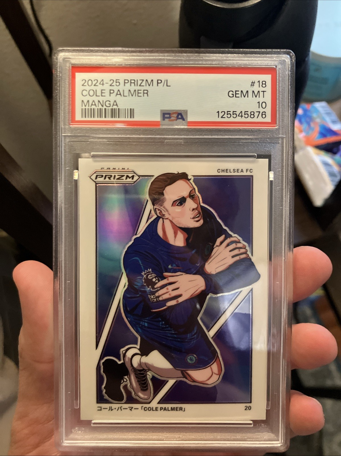 Cole Palmer 2024-25 Panini Prizm Premier League #18 MANGA Case Hit SSP - PSA 10