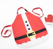 Target Kids Apron Mitt Play Set Santa Red Bullseyes Playground Holiday Baking