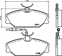 Hella Pagid Bremsbelagsatz Scheibenbremse 8DB 355 019-181 FüR 25 ScÉNic Renault