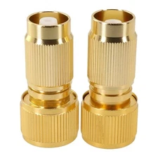 2Pcs Expandable-Hose Repair Adaptor Garden Hose Fitting Brass Hose Connector-Kit