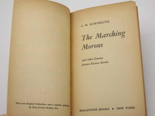 The Marching Morons C.M.KORNBLUTH 1959 1st Edition Science Fiction Short Stories - Picture 4 of 6