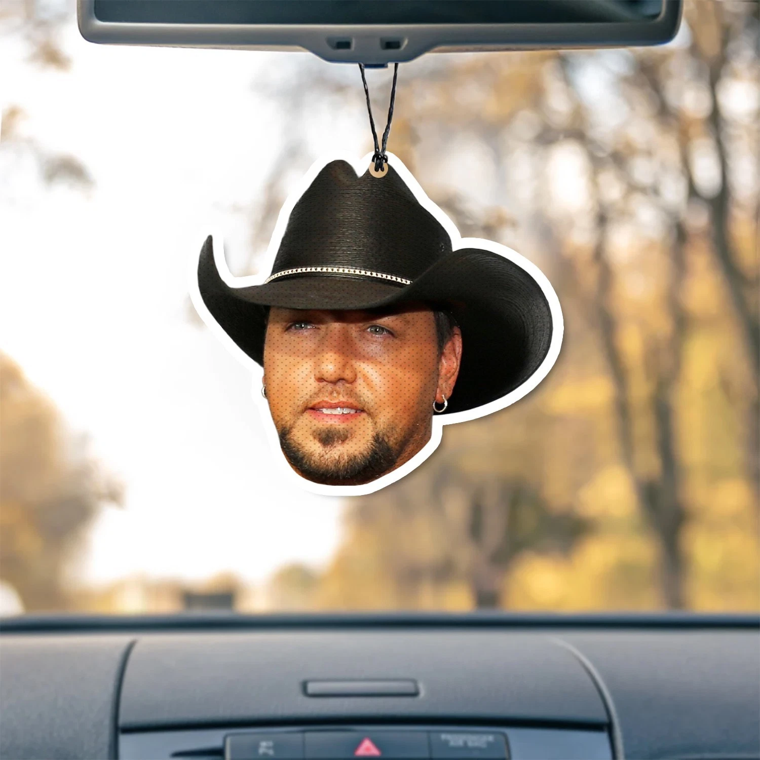 Jason Aldean Unscented Hanging Car Air Freshener Freshie