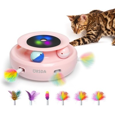 Orsda Cat Toys 2-In-1 Interactive Cat Toys For Indoor Cats Automatic Cat Toy