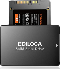 Ediloca 1TB SSD, Internal Solid State Drives, 2.5" SATA SSD 1TB, up to 550Mb/S, 