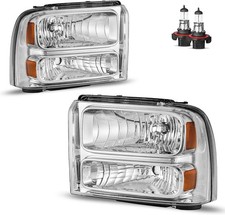 Headlights Assembly for 2005-2007 Ford F250 F350 F450 F550 Super Duty Headlamp