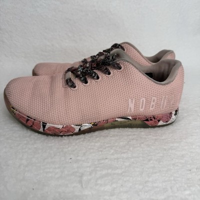 No Bull Pink Floral Trainers Sneakers Women's Size 8.5 Pink SuperFabric