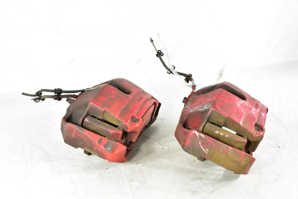 💎 JUEGO PASTILLAS FRENO PINZA DELANTERA IZQUIERDA DERECHA ROJA JAGUAR XF XFR OEM (2009-2015) Foto 4 de 4