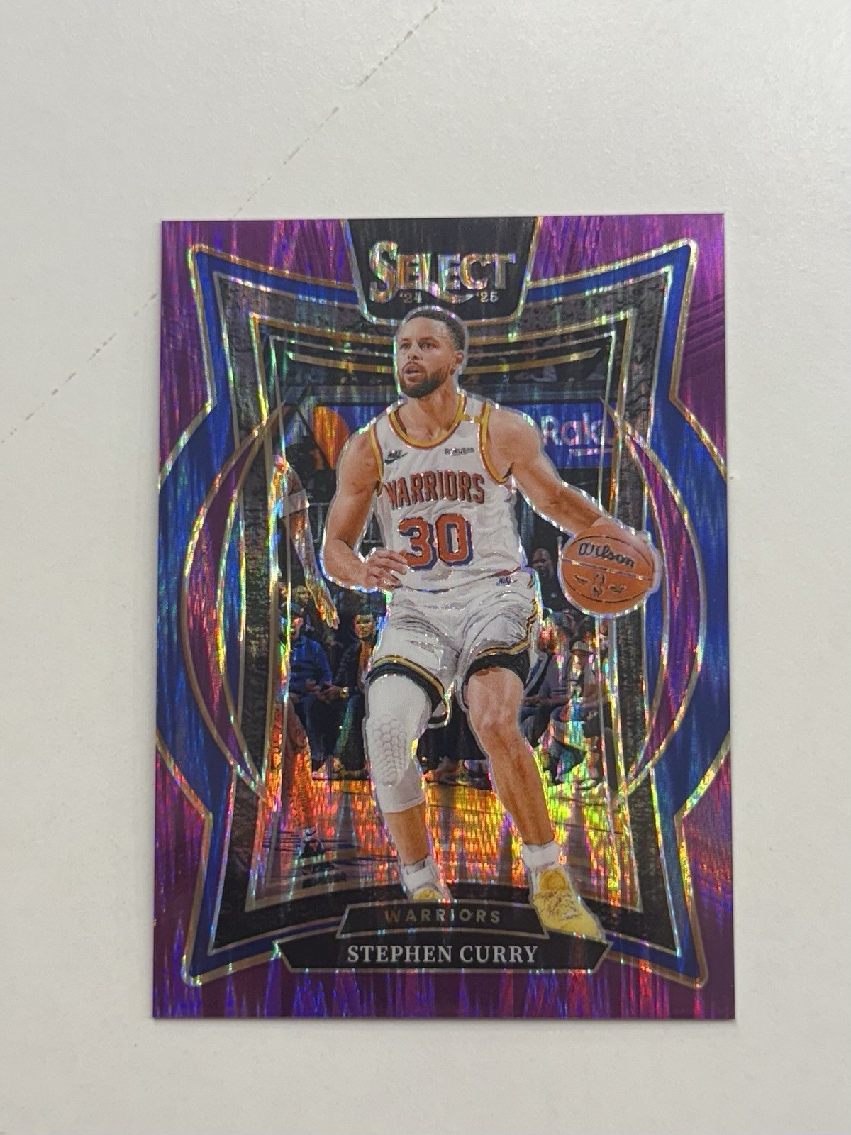 2024-25 Panini Select Concourse Stephen Curry #7 Purple Flash Prizm /249