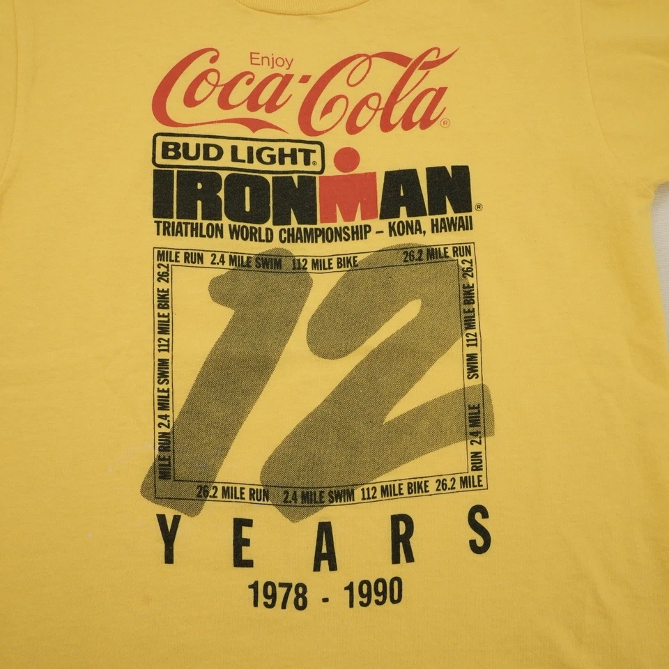 Camiseta vintage Coca-Cola Bud Light Ironman 1978-1990 Foto 2 de 4