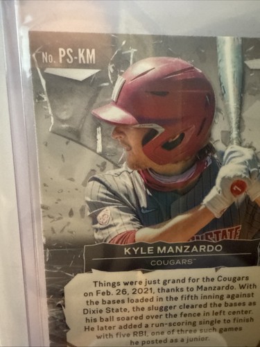 Kyle Manzardo 2021 Panini Prizm Draft Picks Power Surge No.PS-KM - Picture 7 of 10