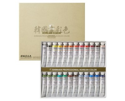 SHINHAN Professional Korean Painting Set 24 Colors x 20 ml - B Type
