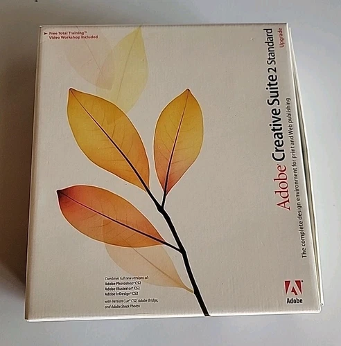Adobe Creative Suite 2 Standard Upgrade Mac Macintosh OSX 2005 w/ Serial Number