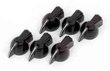 Fender Pure Vintage Black Chicken Head Knobs for Amps, Guitars, Bass