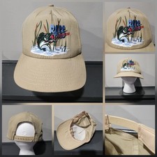 VTG 90s Bass Fishing USA Made Adjustable Snapback Hat Cap 1990s OSFS One Size
