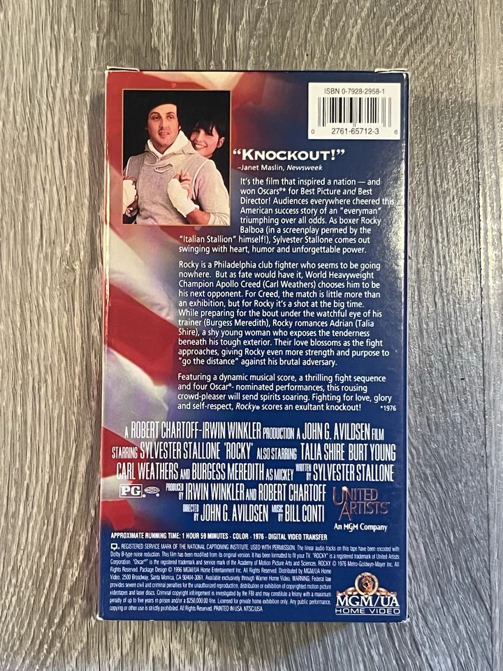Rocky 1-5 20th Anniversary VHS Box Set Sylvester Stallone Complete Collection - Image 4 of 4