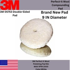 3m Perfect-it 05753 Wool Compounding Pad 9 Diameter - Brand New 3m Perfect-it 05753 Wool Compounding Pad 9 Diameter - Brand New