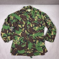 Vintage British Military Jacket XSmall Green Smock Combat DPM Camo Hunting