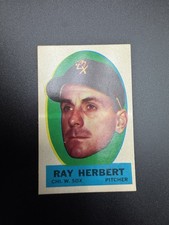 1963 Topps Peel Offs; Ray Herbert; Instruction back included; centered