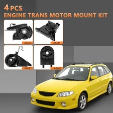 Engine Motor & Trans Mount Set 4Pcs For Mazda Protege 1.8/2.0L Auto A6481 A6486