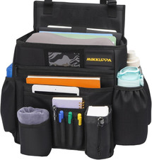 Car Front Seat Organizer - Upgraded Enlarged Passenger Seat Organizer with Dedic