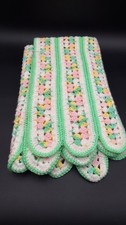 Handmade Crochet Baby Blanket Pastel Afghan Throw 42  x 56    Nursery or Lap