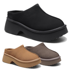 Women Comfortable Slip On Faux Suede Mule Sho...