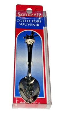 Vtg NOS Salem Massachusetts Metal Souvenir WITCH Spoon Halloween Prop Jenkins US