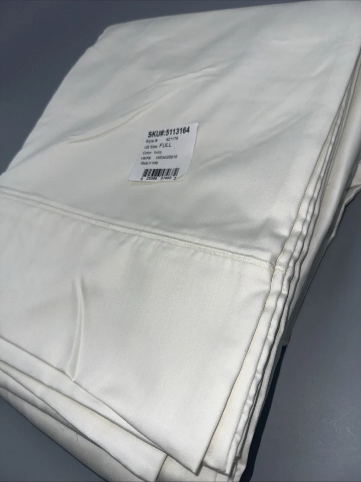 Комплект простыней Lands End - полный - хлопок - слоновая кость - новый - Изображение 2 из 4