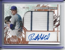 2024 LEAF TRINITY THATCHER HURD RC MULTI COLOR JUMBO PATCH AUTO 49/99 YANKEES