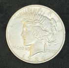 1924-P Peace Silver Dollar - 90% US Coin, No Reserve #630