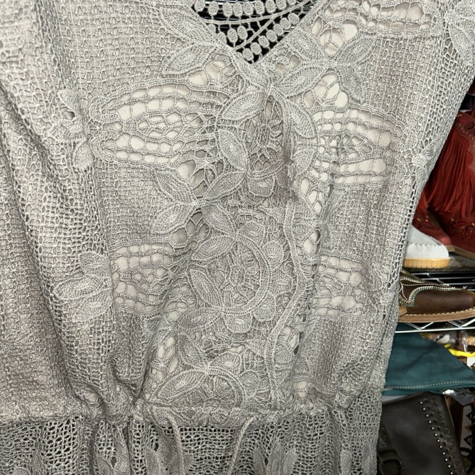Túnica sin mangas Jaded Gypsy para mujer Dream Weaver crochet pequeña a grande os  Foto 2 de 4
