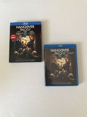 The Hangover Trilogy (Blu-ray Disc, 2013, 4-Disc Set, Canadian)-WITH SLIPCOVER